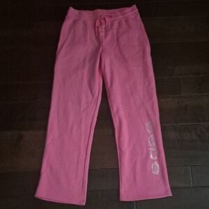 bebe Pink Sweatpants with Logo Detail Nwot